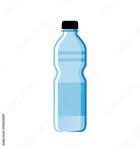 Water bottle flat style