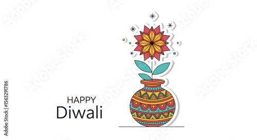 Bright indian festival celebrations with traditional decorations and lights