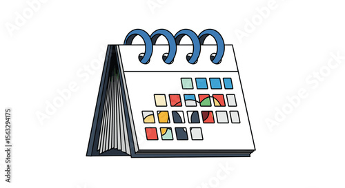Organizing your time effectively with a visual desk calendar for planning and scheduling