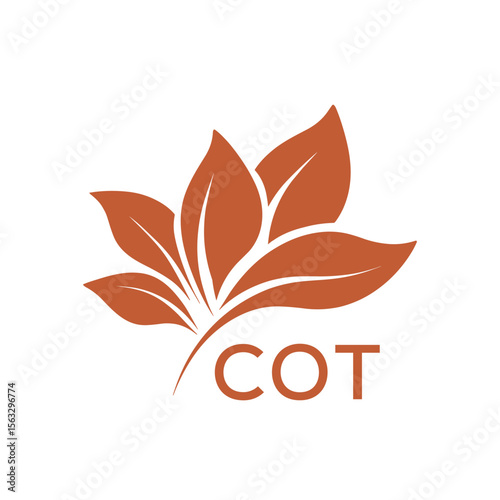 COT Elegant Minimal Leaf Logo Design , COT Later Logo, Clean Botanical Logo Design, Eco Friendly Business Logo Vector.
