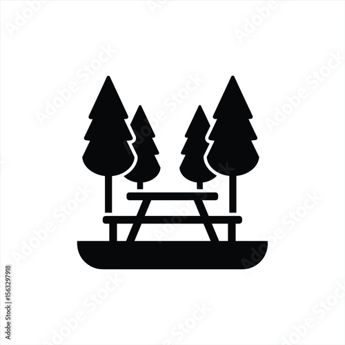 Picnic / Rest area icon Vector