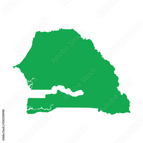 Senegal Map Boundary
