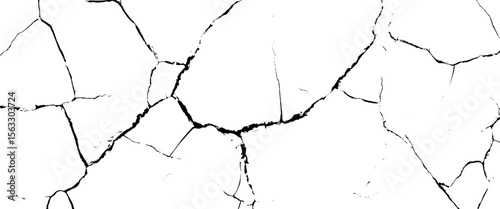 Vector style surface grunge wall cracked pattern background