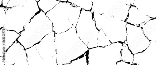 Vector style surface grunge wall cracked pattern background