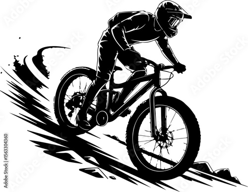 Female Hikers and  biker man Silhouettes with Trekking Poles vector bundle
