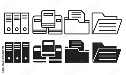 Library Book icon, line symbol sign, isolated on white background, vector illustration.


