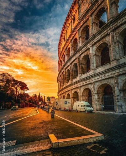 Fototapeta Naklejka Na Ścianę i Meble -  colosseum at night