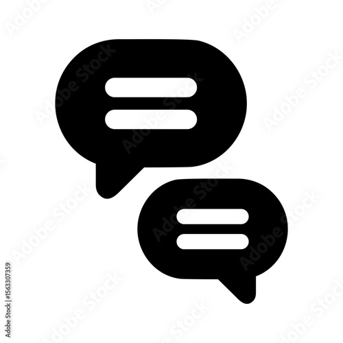 conversation bubbles discussion chat icon
