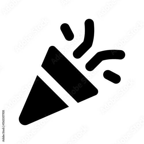 party popper icon celebration festive
