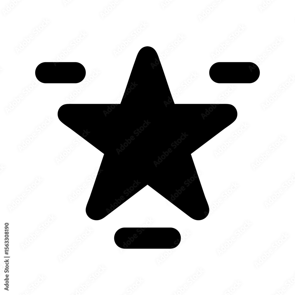 Fototapeta premium star favorite rating icon silhouette 