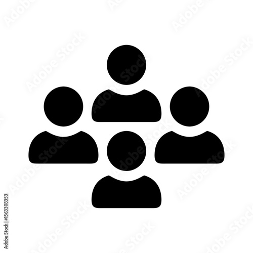 user group community silhouette icon
