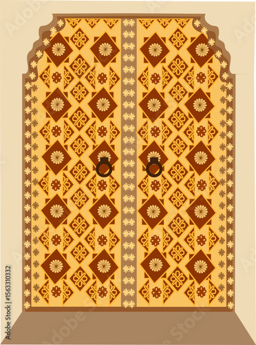 Indian temple door