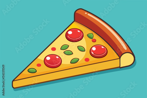 Delicious Pizza Slice A Tasty Treat of Italian Cuisine