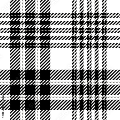 beautiful plaid tartan black gray white pattern. It is a seamless repeat plaid vector. Design for decorative,wallpaper,shirts,clothing,dresses,tablecloths,blankets,wrapping,textile,fabric,texture