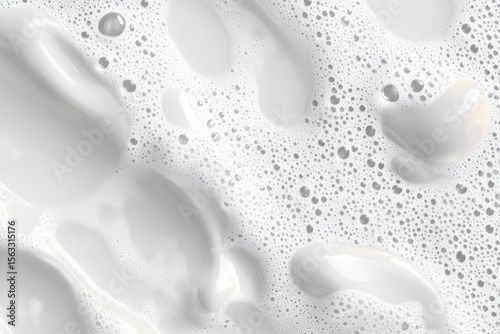 Wallpaper Mural Close-up of Luxurious White Soap Foam Bubbles Creating an Abstract and Clean Textured Background Torontodigital.ca