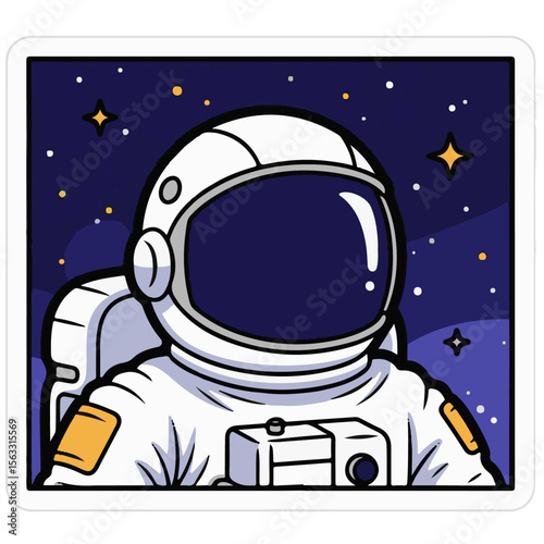 Astronaut Portrait in Space