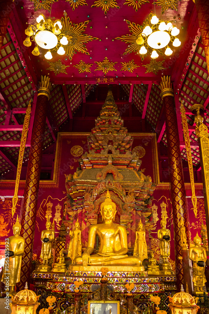 Obraz premium Buddha Statues, Images and Temples in Thailand. Thai Buddhist Art and Sculptures Collection. Sacred God. Buddha Images for Meditation and Spirituality. Buda 