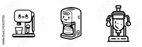 A water purification icon and line art illustration, featuring simple designs ideal for logos and icons related to water purification
