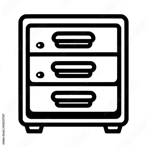 Repository icon and simple line art of repository are perfect for creating logos and icons for repository