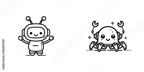 Icon representing a cyber incident in simple line art form, ideal for logos and icons related to cyber incidents