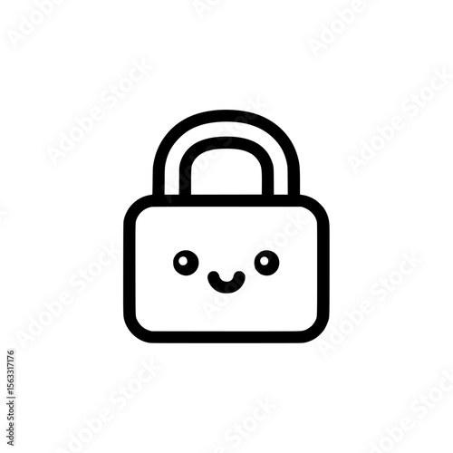 Simple line art illustration of a vpn gateway, suitable for creating logos and icons for vpn gateway services