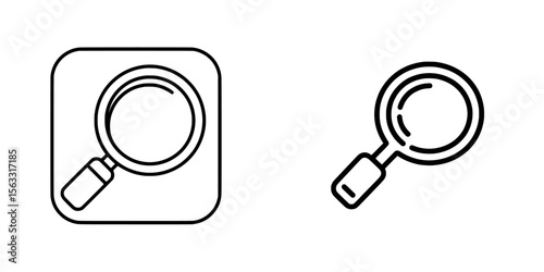 A simple line art illustration of a search engine is ideal for logos and icons related to search engines