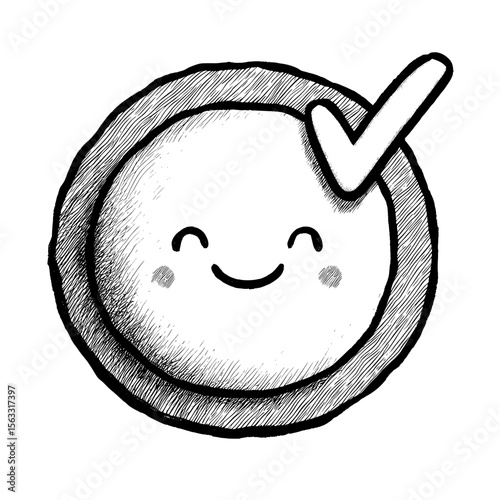 The verified icon, paired with verified line art, offers a simple line art representation of verified, well-suited for verified logos and icons