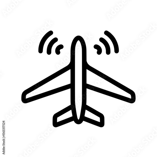 Airplane mode is perfectly represented by simple line art and icons, great for logos and other designs