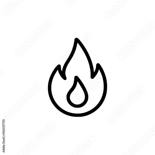 The ashes icon is designed as a modern illustration with an editable stroke and a thin black outline symbol on a transparent background