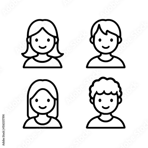 Client specifications include a line icon design with a modern illustration of a thin black outline symbol and an editable stroke, all set against a transparent background