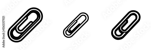 A paperclip is represented through its icon, modern illustrations, simple designs, logos, and an array of icons