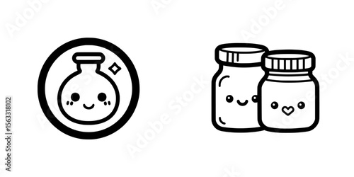 Modern icon line representing expiry date and service life has an editable stroke
