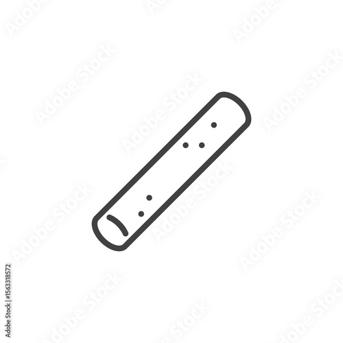Chalk Stick line icon