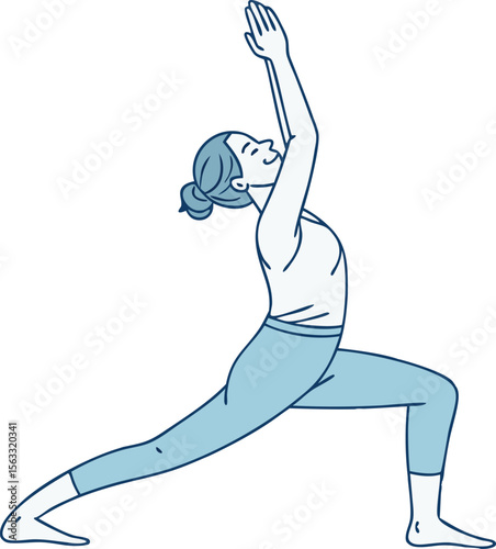 People Practicing Mindfulness and Yoga in Calm Natural and Indoor Settings. Mindfulness and Yoga Scene Showing People Meditating and Doing Poses. Flat Style Illustration of People Practicing Yoga