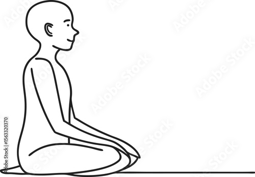 People Practicing Mindfulness and Yoga in Calm Natural and Indoor Settings. Mindfulness and Yoga Scene Showing People Meditating and Doing Poses. Flat Style Illustration of People Practicing Yoga