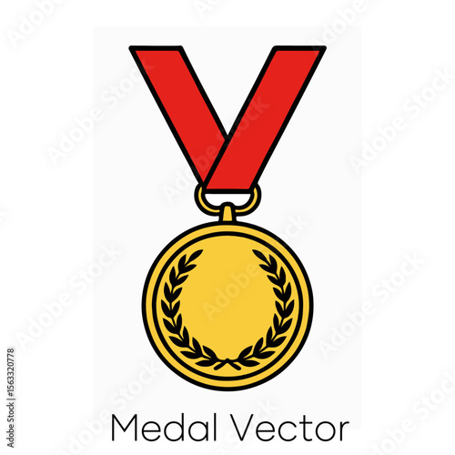award medal vector design