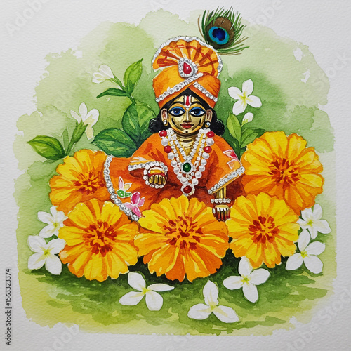 Bala Krishna Adorned with M...