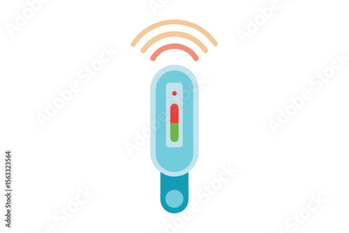 Digital health monitoring device with wireless signal transmission