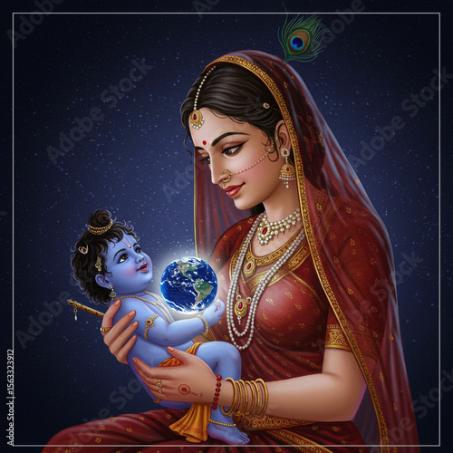 Mother Yashoda Holding Infa...