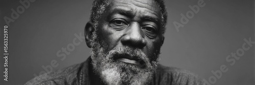 Close-Up Portrait of an Elderly Man