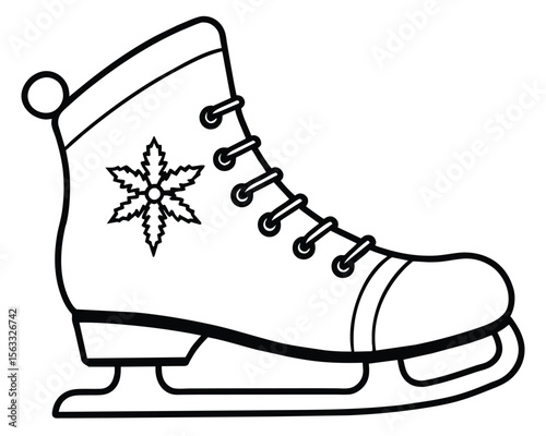 Vintage Ice Skates A Classic Winter Illustration