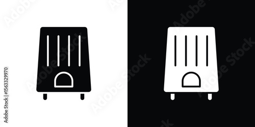 Air purifier icon Set collection. Vector silhouette.