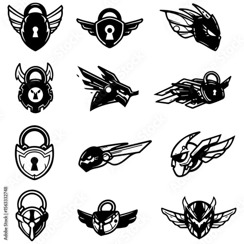 An amazing assortment of dynamic lock silhouettes, each with a unique sense of style and strength