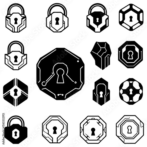 A unique collection where the lock silhouettes are infused with energy and a sense of impenetrable force