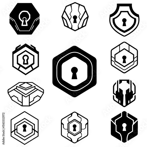 These lock silhouettes serve as a beautiful metaphor for self-love and protecting one's energy
