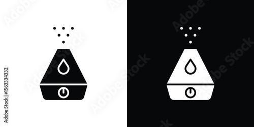 Humidifier icon Set collection. Vector silhouette.