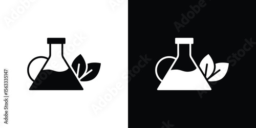 Massage oil icon Set collection. Vector silhouette.