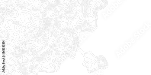 Abstract swirl pattern vector texture with curved seamless lines on transparent background. Minimal topography design for modern graphics motion wave   surfaces. Contour abstract map relief outline. 