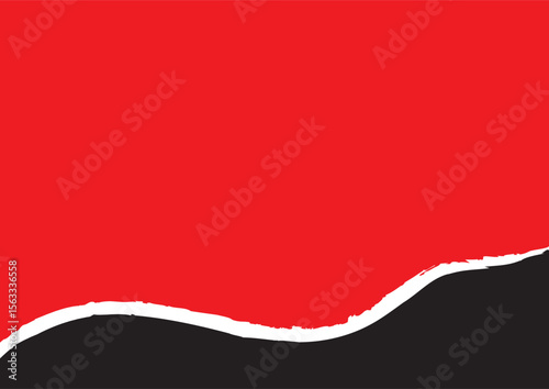Torn Paper Background. Torn Old Paper Background Vector. Open frame strip with broken border piece. Blank turn note or tag for advertising illustration.
