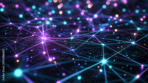 Modern, digital-style representation of a network.